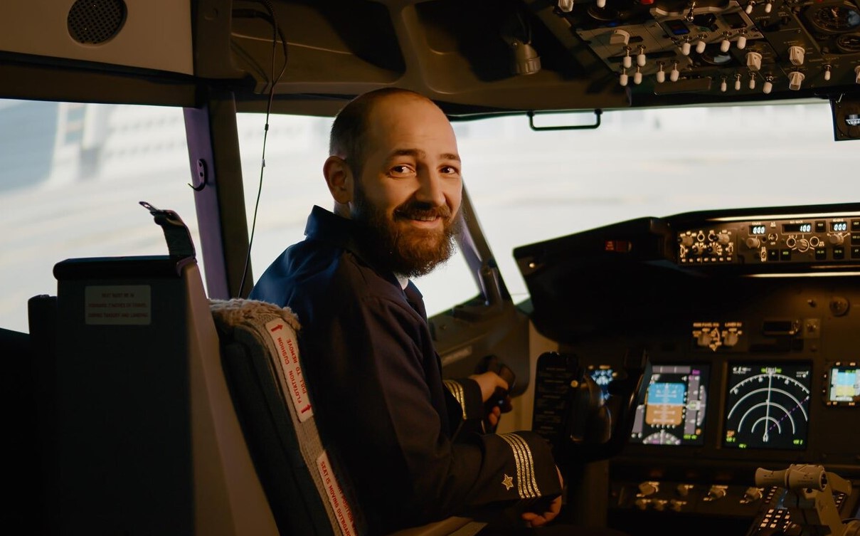 image of a man pilot