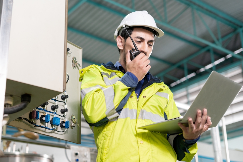 image of a man working in a factory