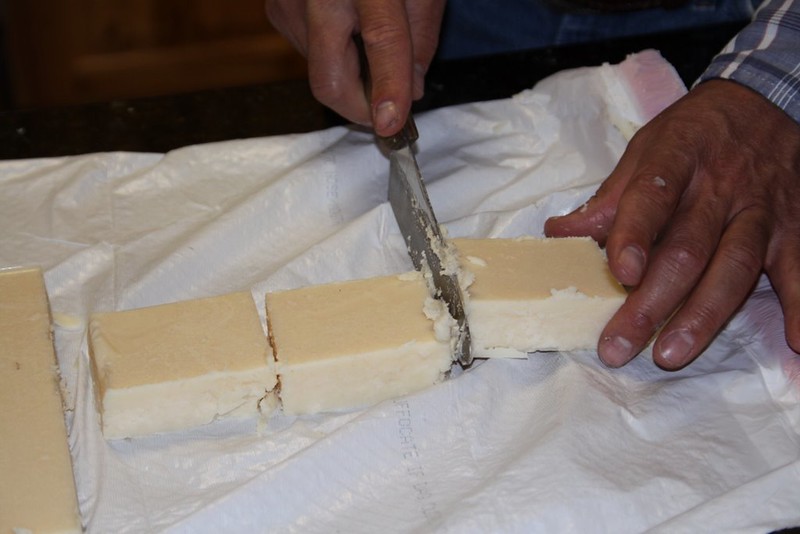 Close Up Photo of a Person Making Soap