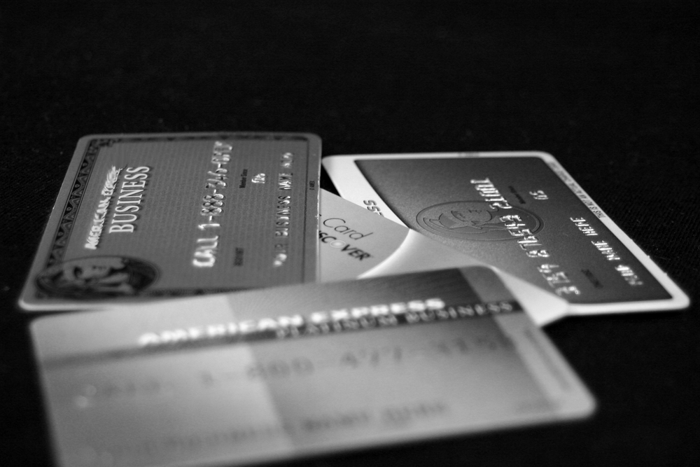 Black and white creditcards