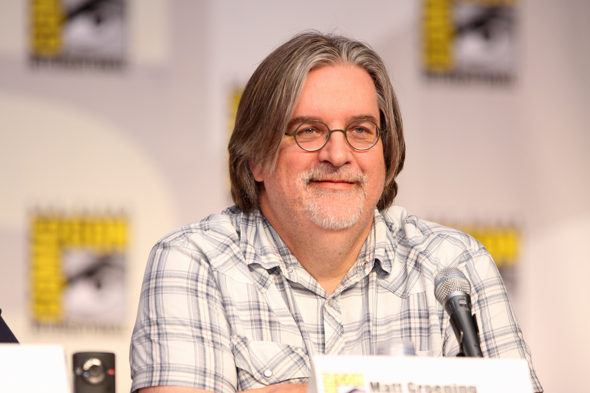 Matt Groening on The Simpsons panel at the 2010 San Diego Comic Con in San Diego, California.