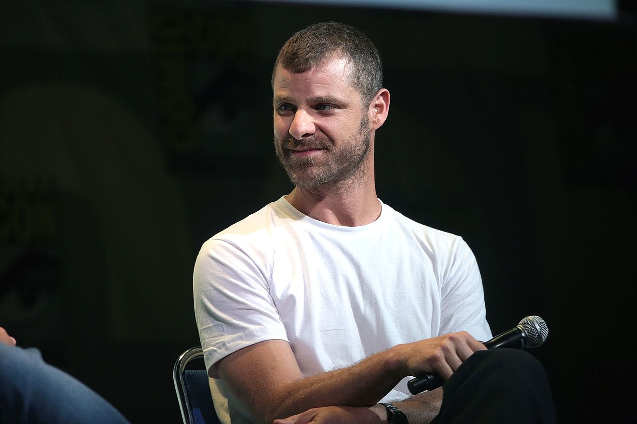 Matt Stone speaking at the 2016 San Diego Comic Con International, for