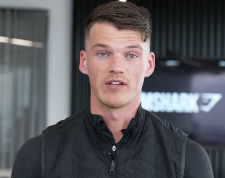 Ben Francis wearing black outfit