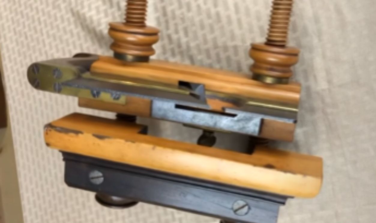 E.w. Carpenter Rosewood & Boxwood Handled Plow Plane