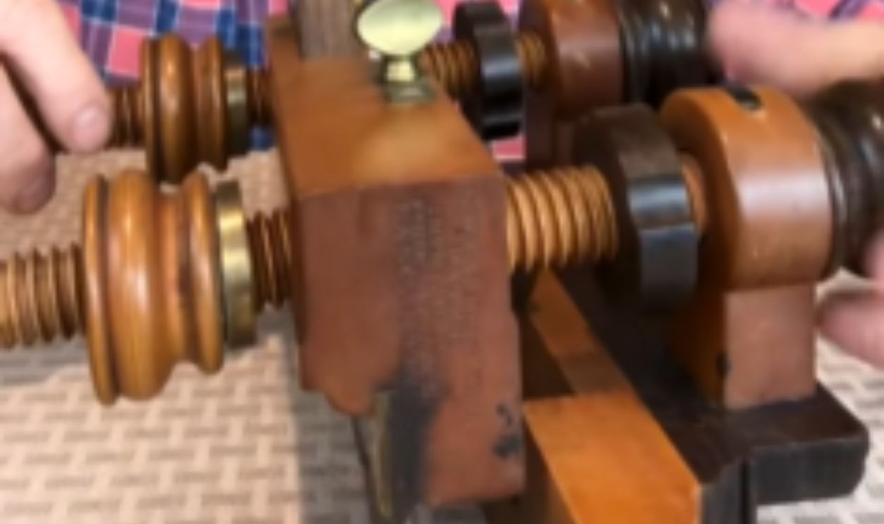 E.w Carpenter Rosewood & Boxwood Handled Plow Plane