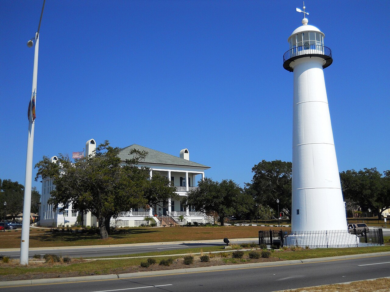 Biloxi Lighthouse on U.S. Route 90