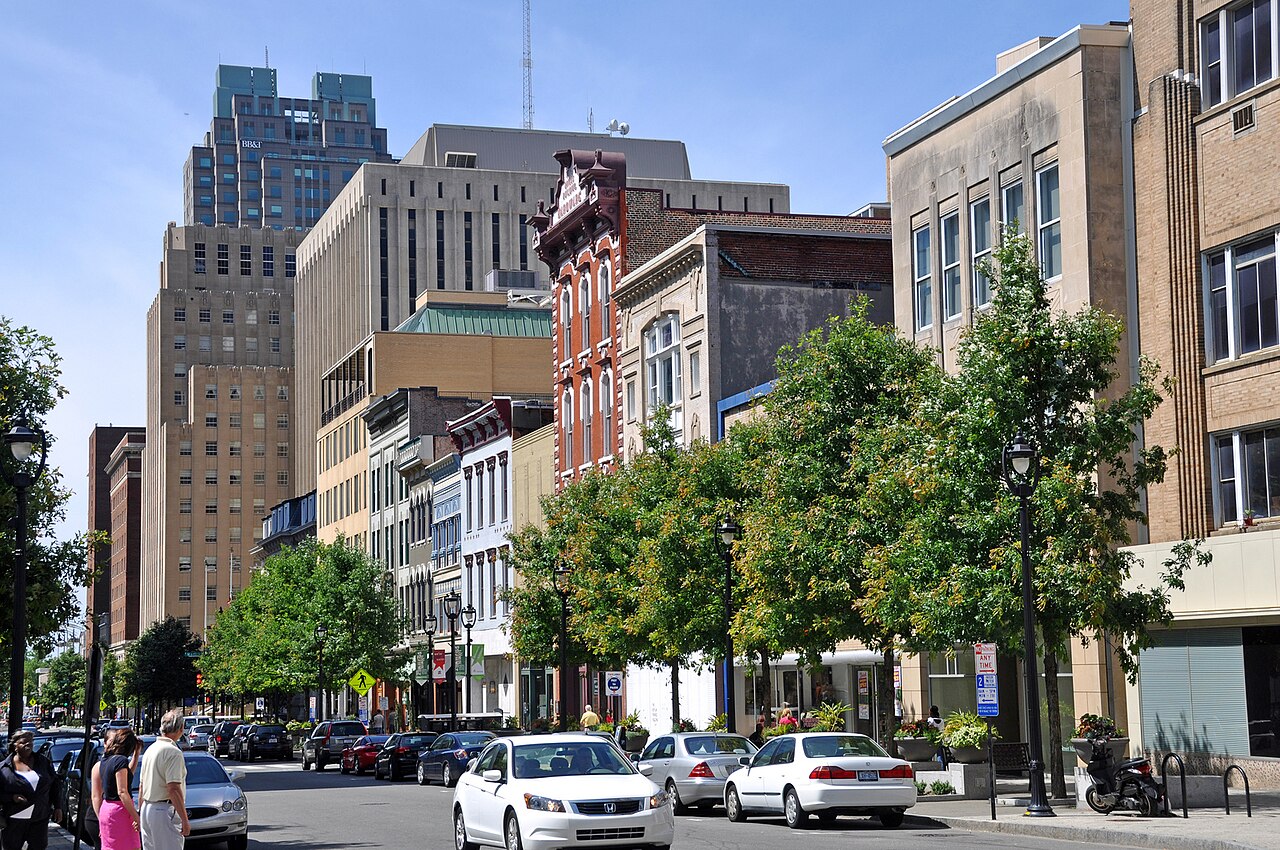 Fayetteville Street In Downtown Raleigh