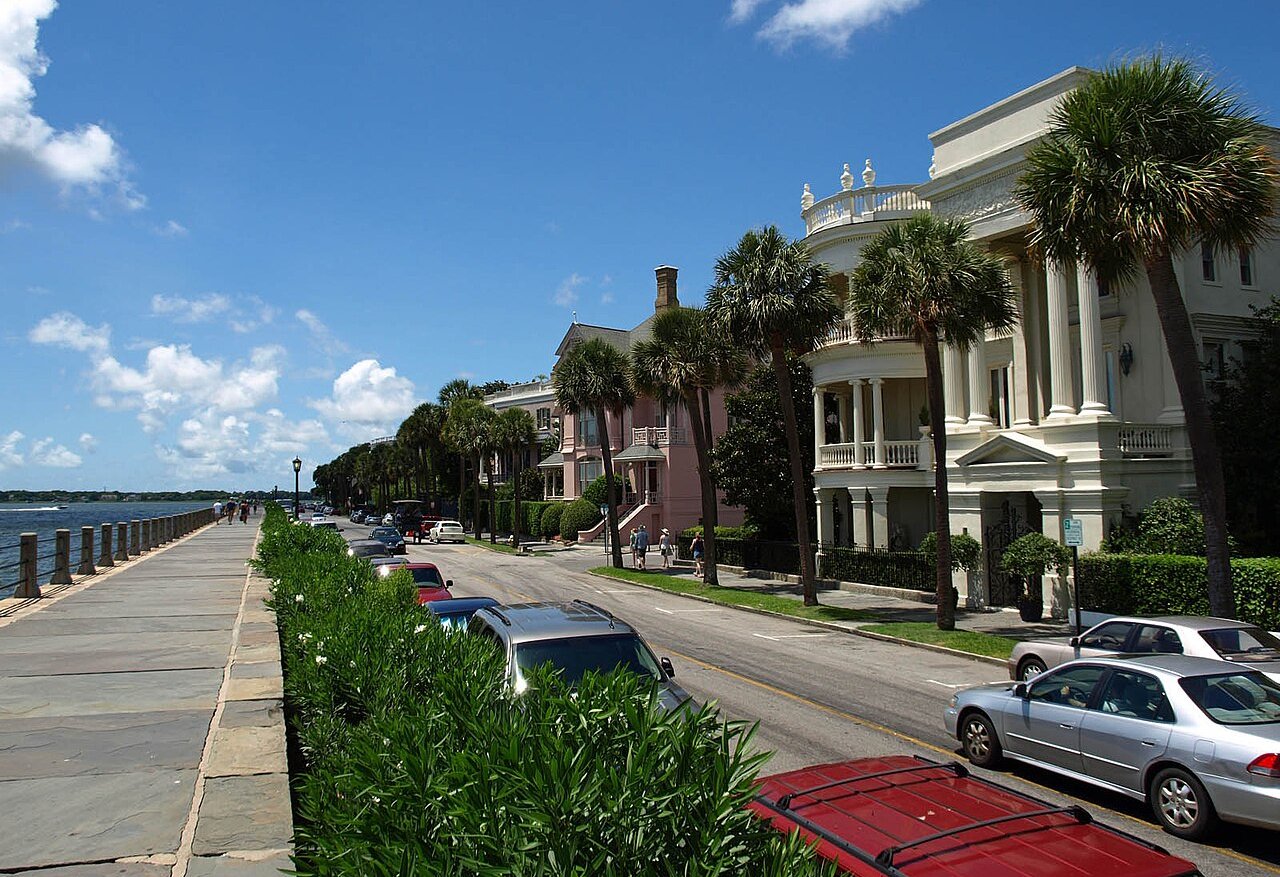 Homes on East Battery Street in Charleston, South Carolina