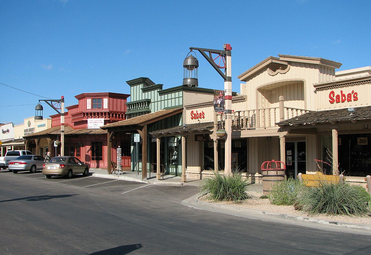 A street in Old Town Scottsdale, Arizona, USA