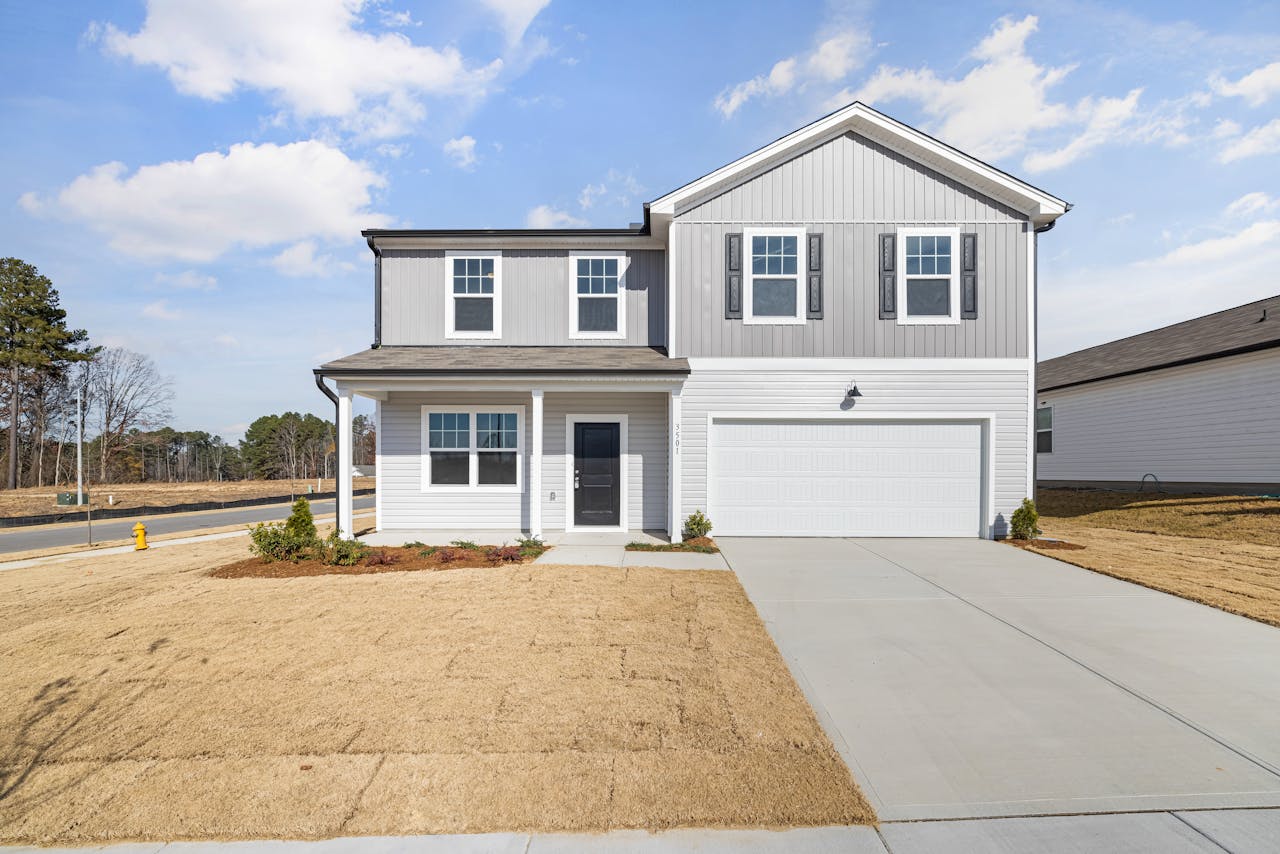 Grey Facade of a House