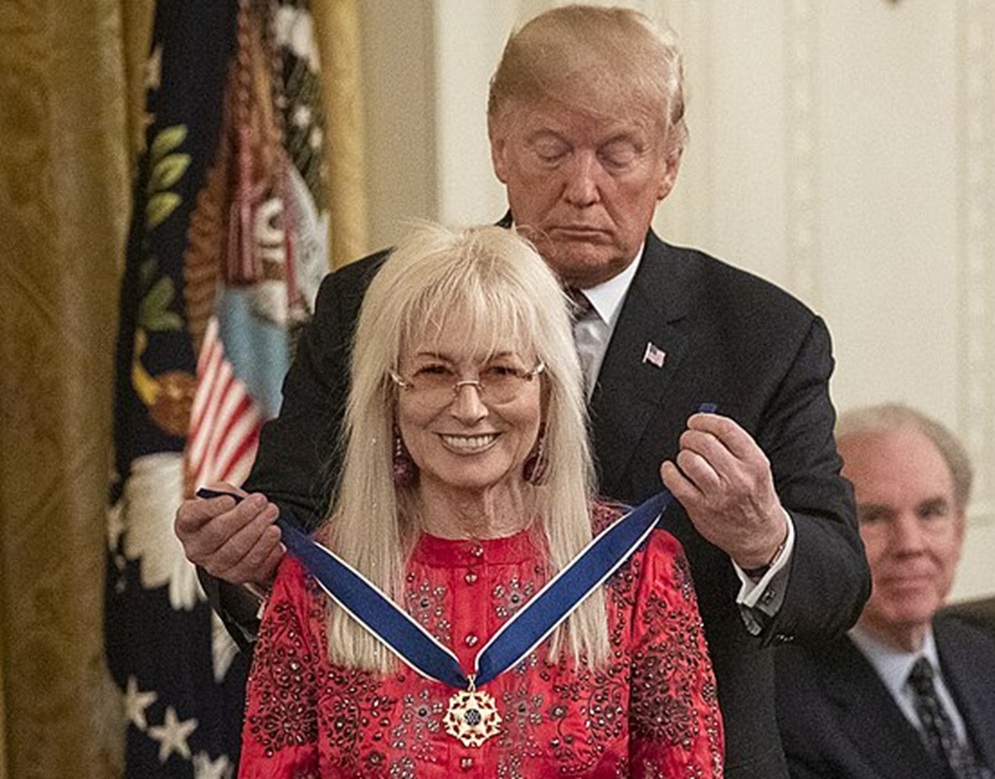 President Donald J. Trump Presents Medal Of Freedom To Miriam Adelson