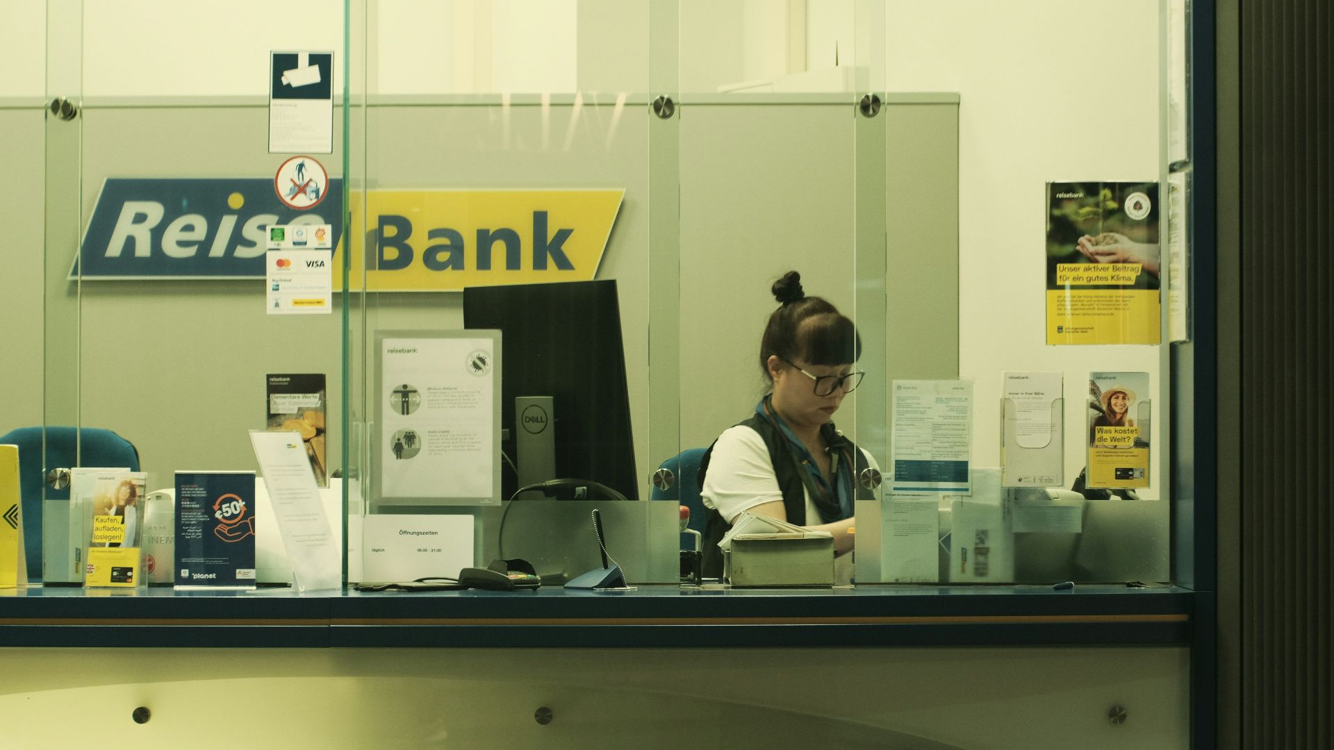 a man sitting at a desk