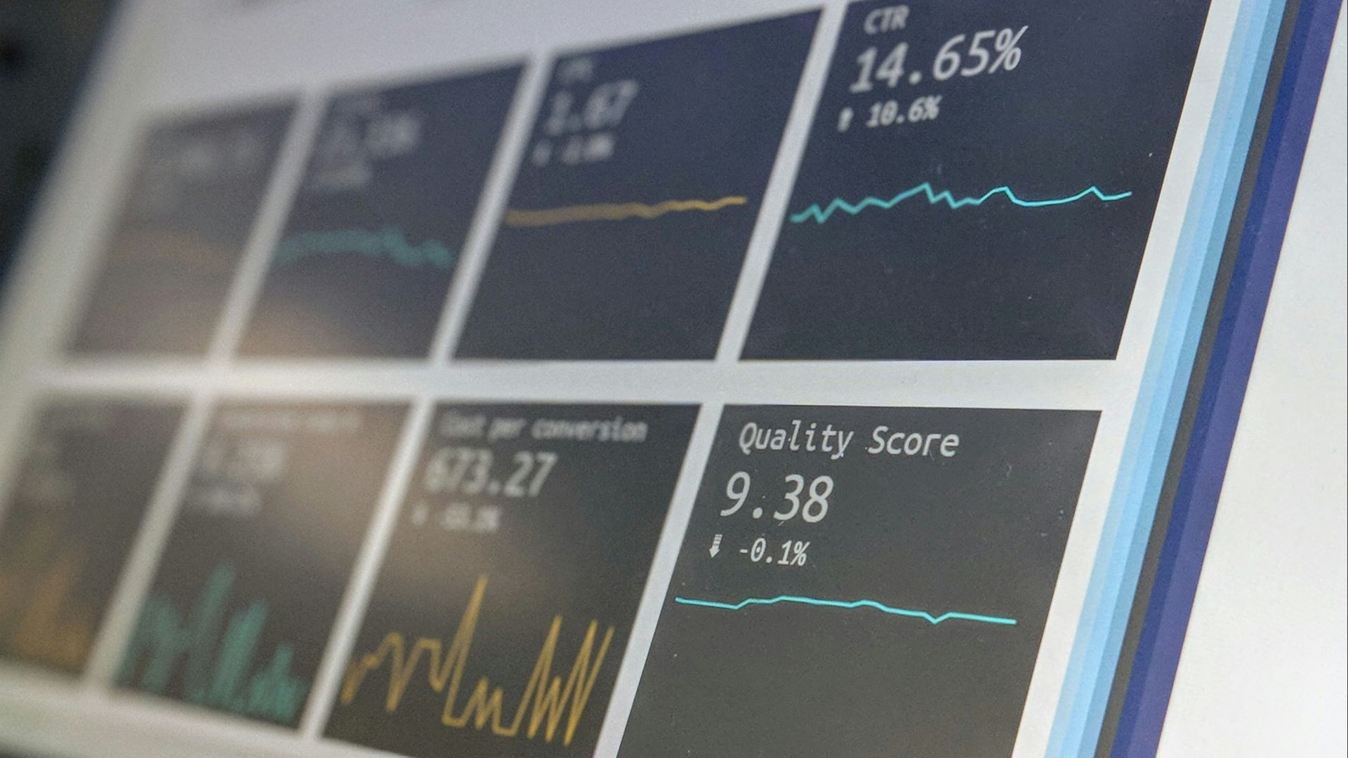 turned on monitoring screen