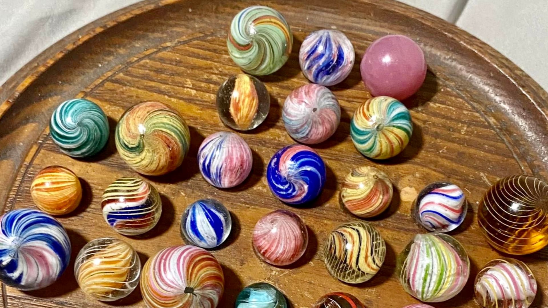 File:Photo I took of my own antique German handmade marble collection.jpg