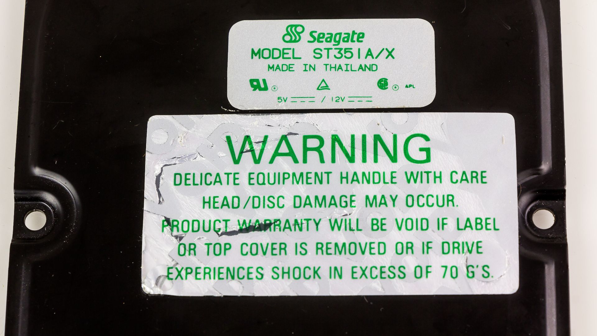File:Seagate ST351A-X - warranty label-0023.jpg