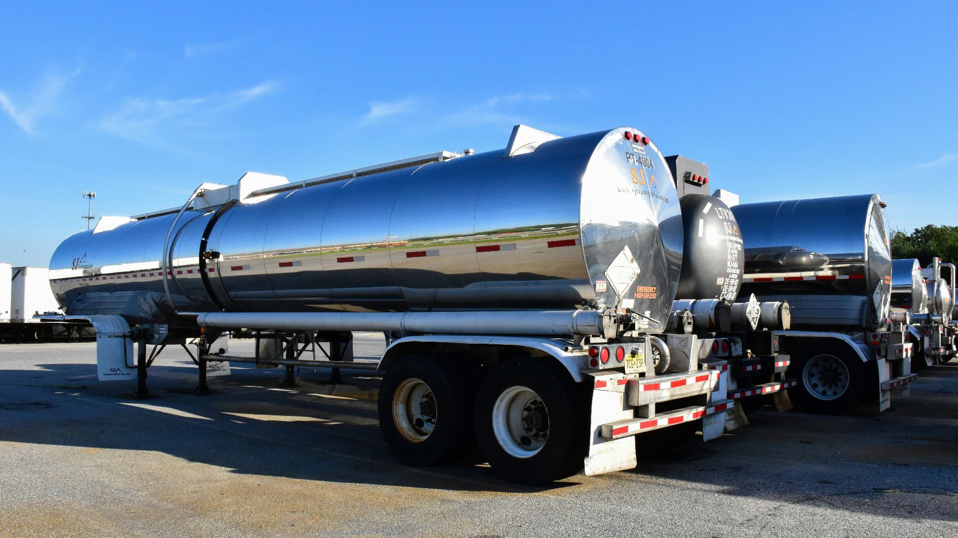 a large truck with a large tank on the back