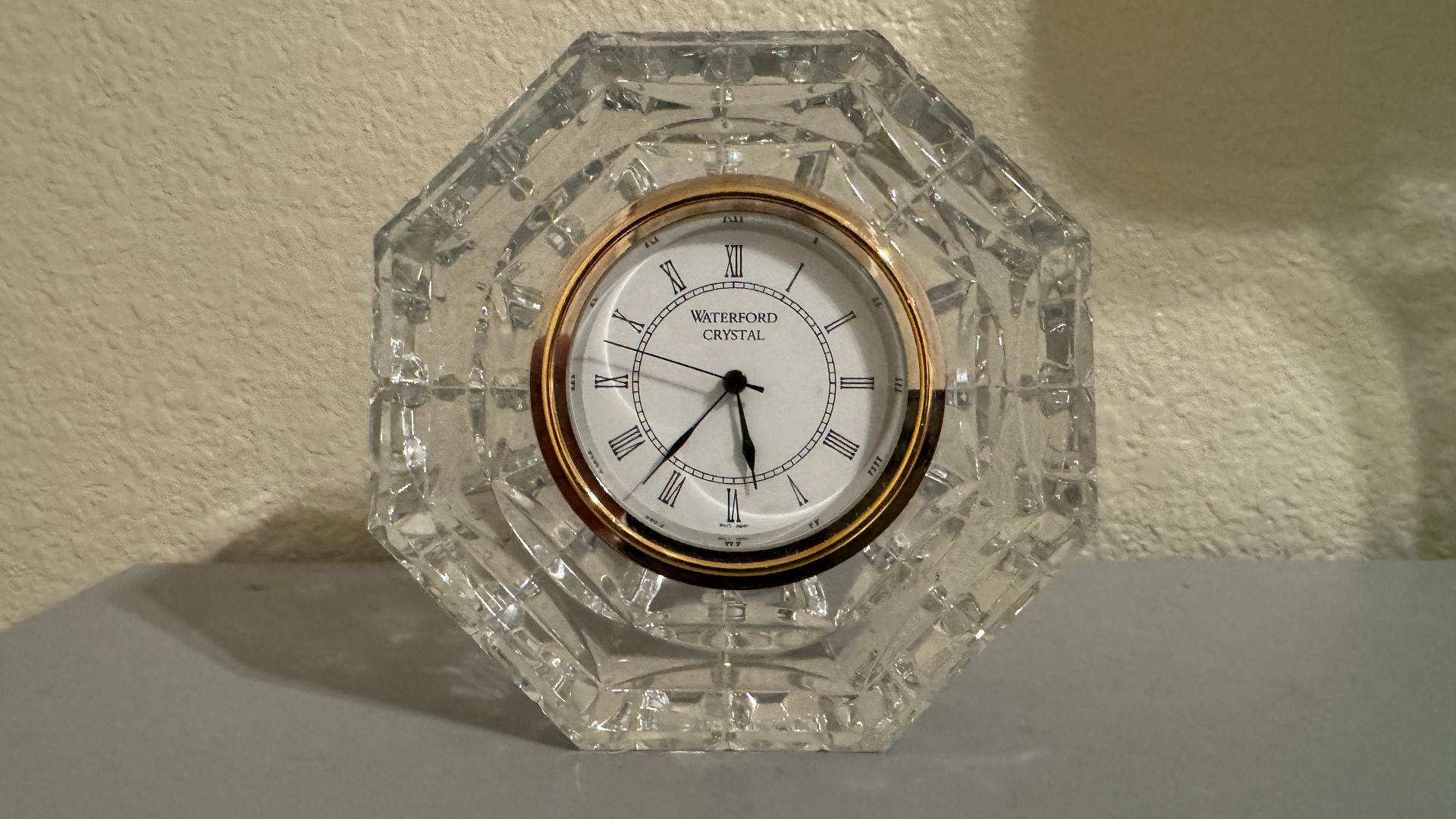 File:Vintage Waterford Crystal Clock.jpg