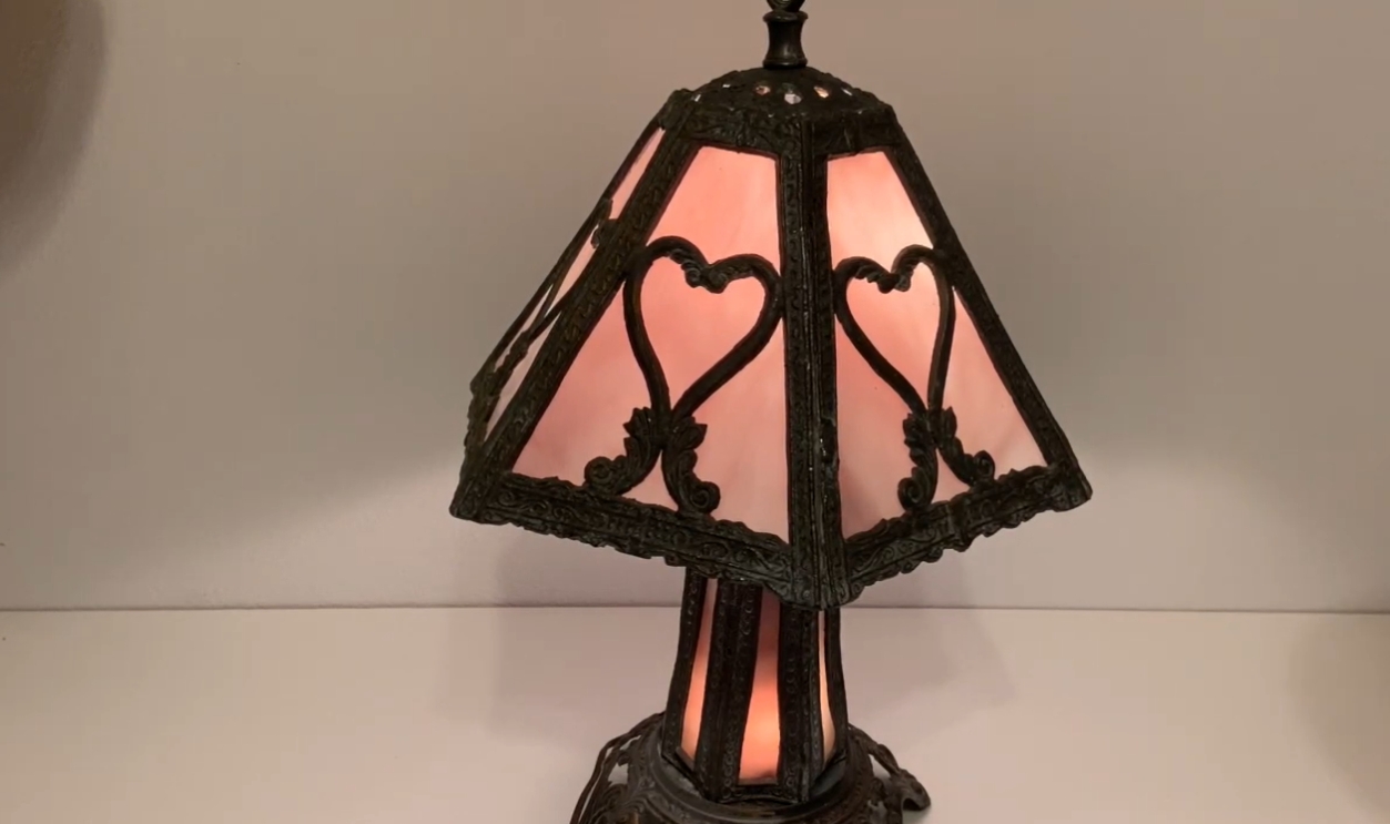 Miller Slag Glass Lamp (1900s)