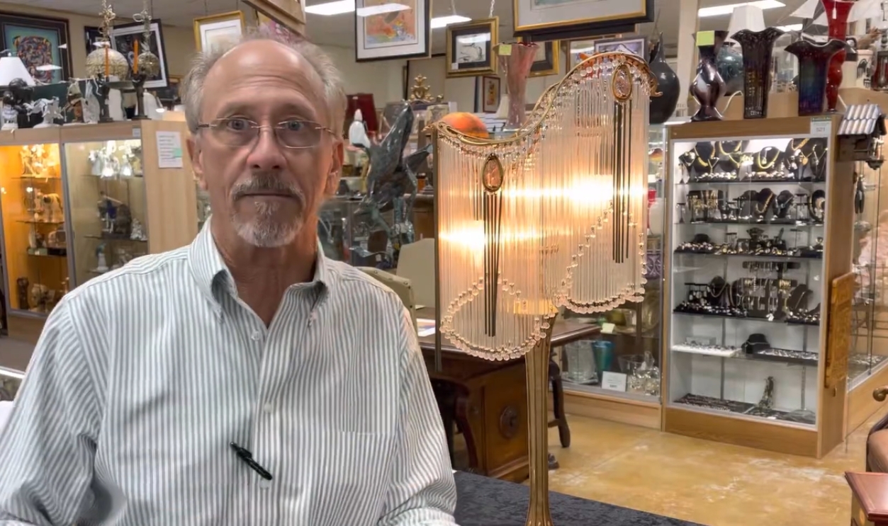 Art Nouveau Boudoir Lamp (1910s)