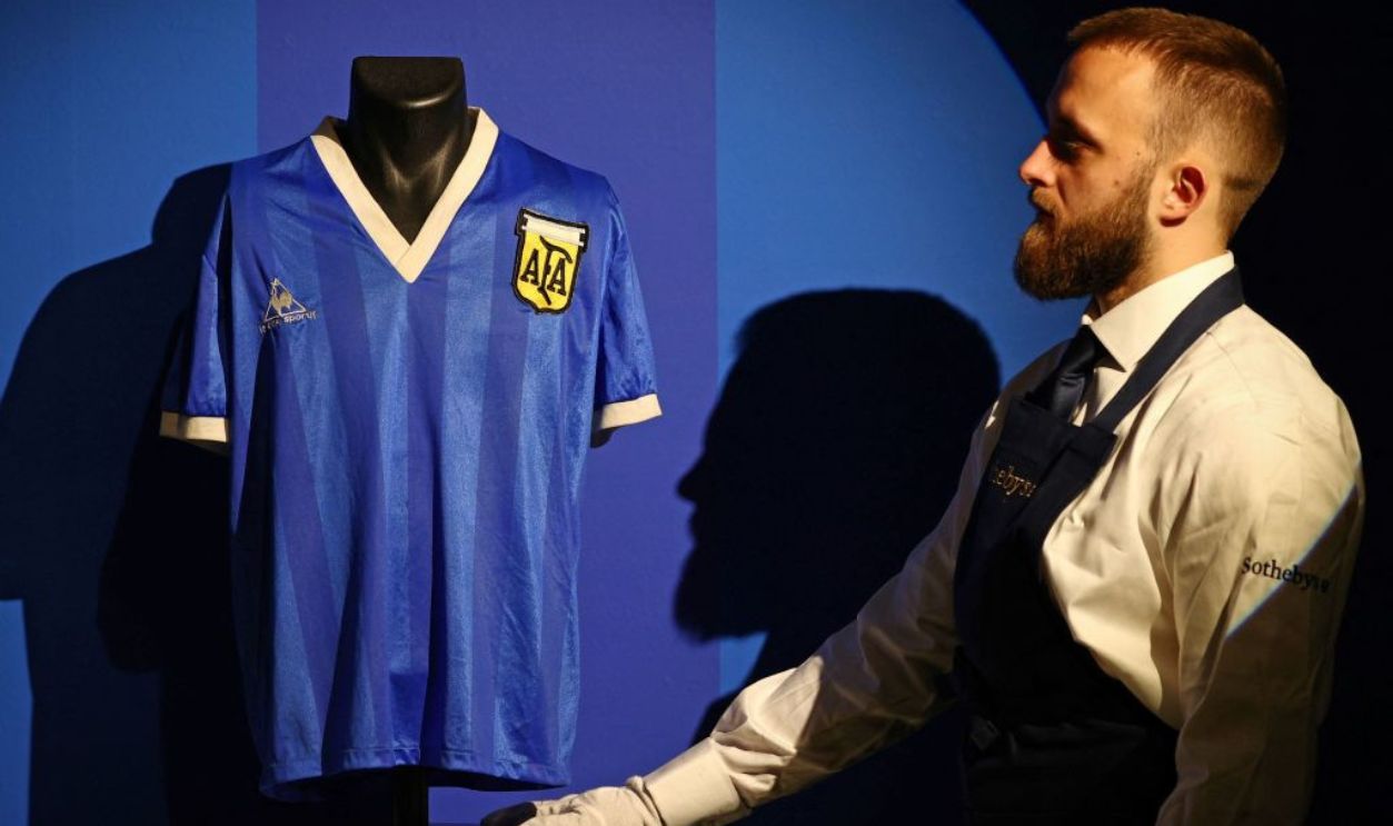 Diego Maradona’s 1986 “Hand of God” Jersey