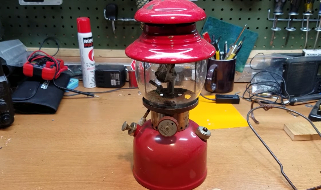 Coleman Model 200A Red Lantern (1950s Christmas Edition)