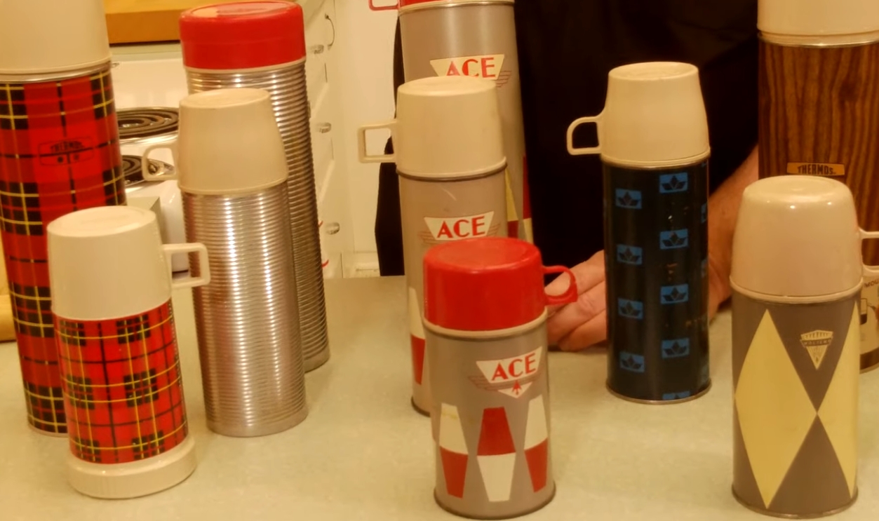 Thermos Brand Steel Lunch Jug (1940s)