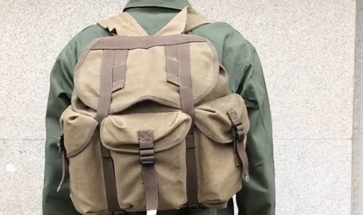 Army Surplus Canvas Backpack (WWII Era)