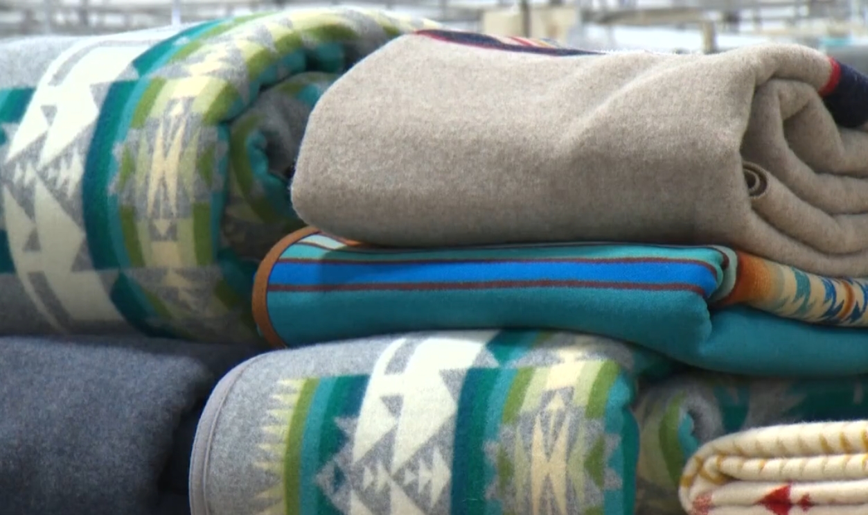 Vintage Wool Camp Blanket (Hudson’s Bay or Pendleton)