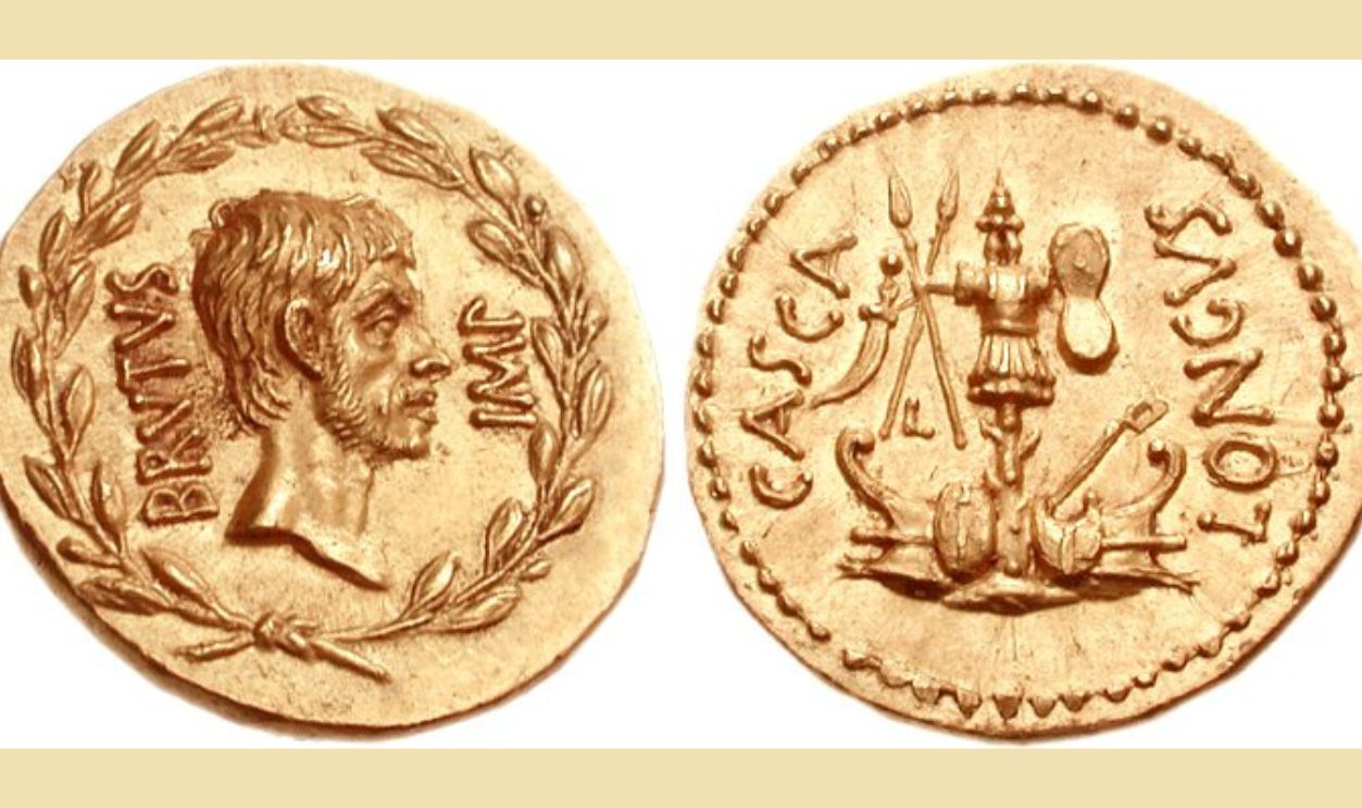 42 BC Aureus Of Marcus Junius Brutus