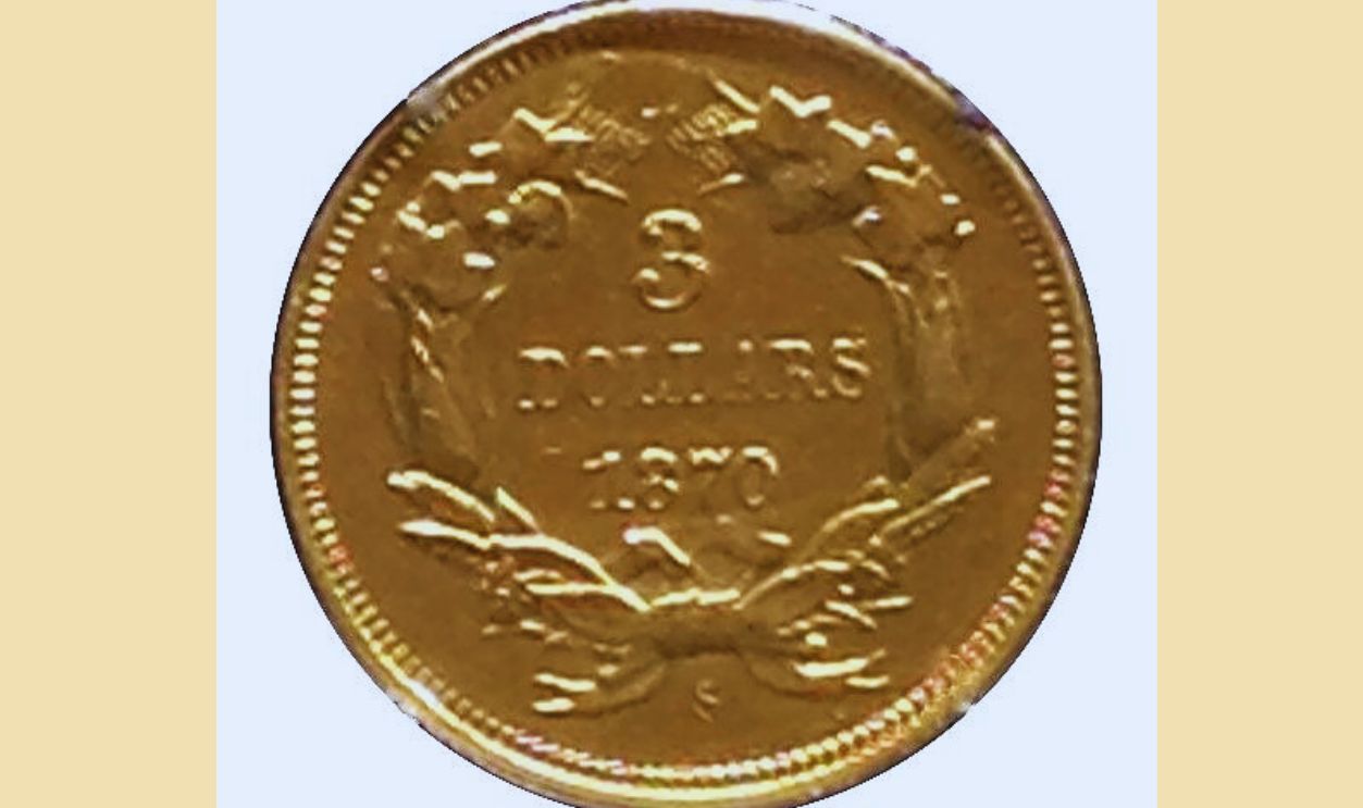 1870 Three-Dollar Piece
