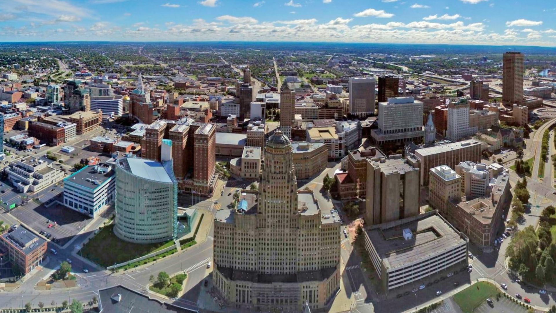 File:Aerial photo of Buffalo, NY Skyline.jpg