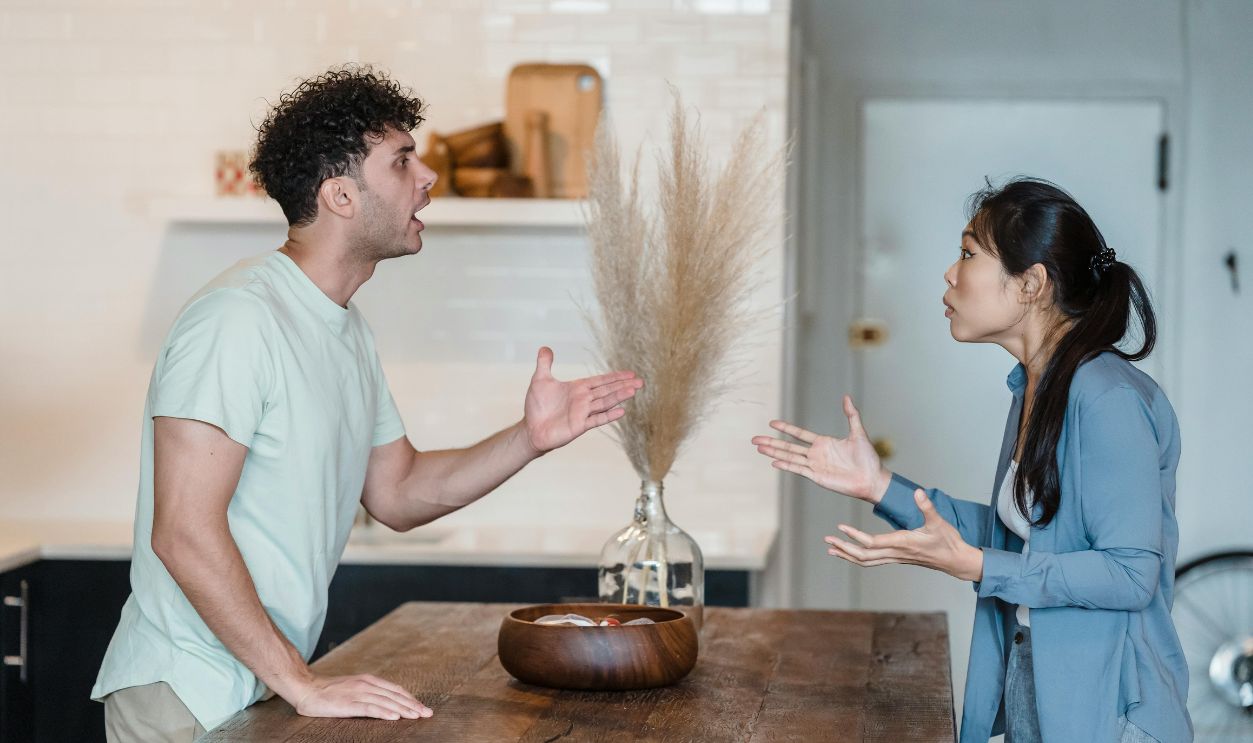 Couple arguing