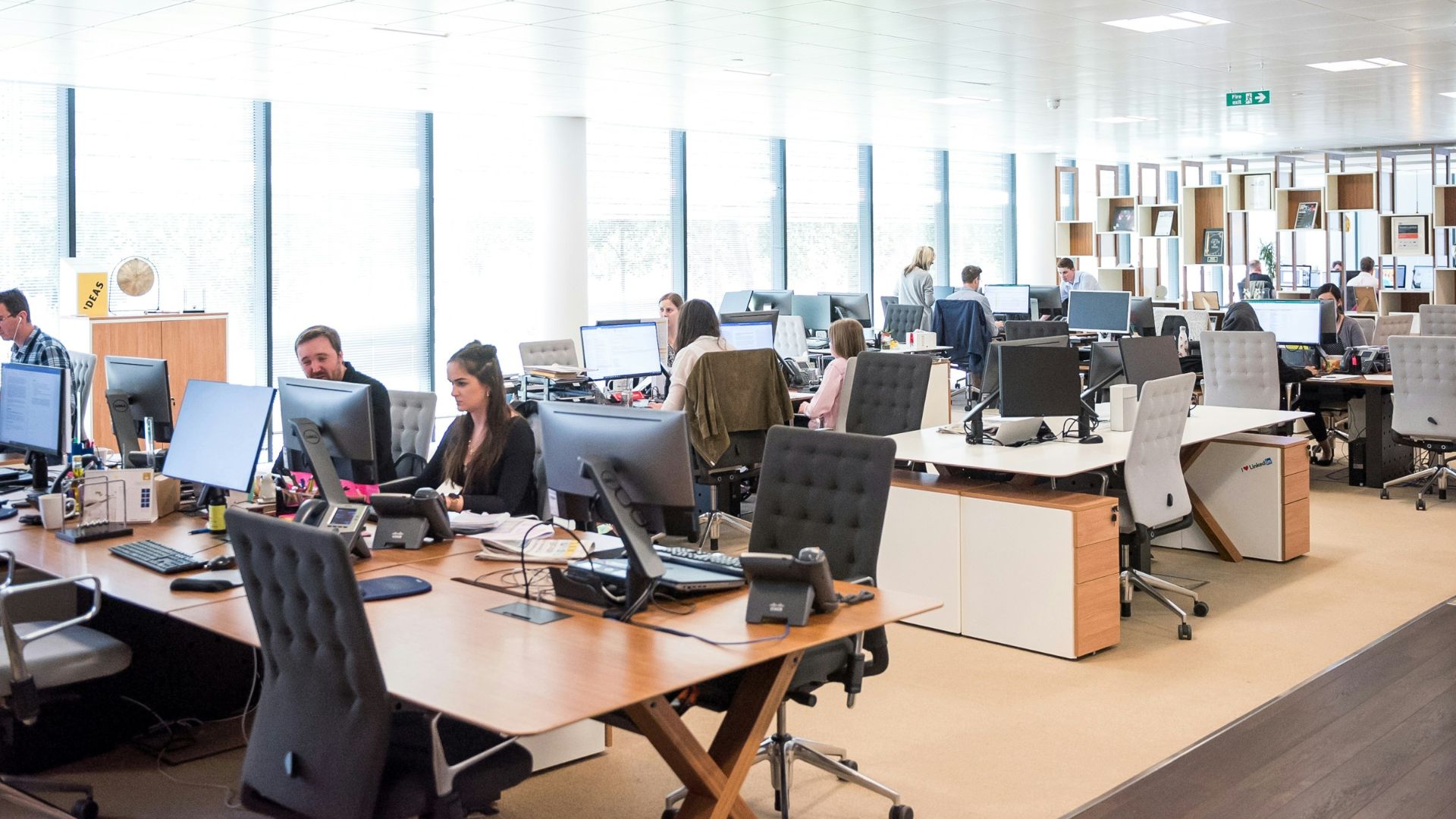 rectangular brown wooden table