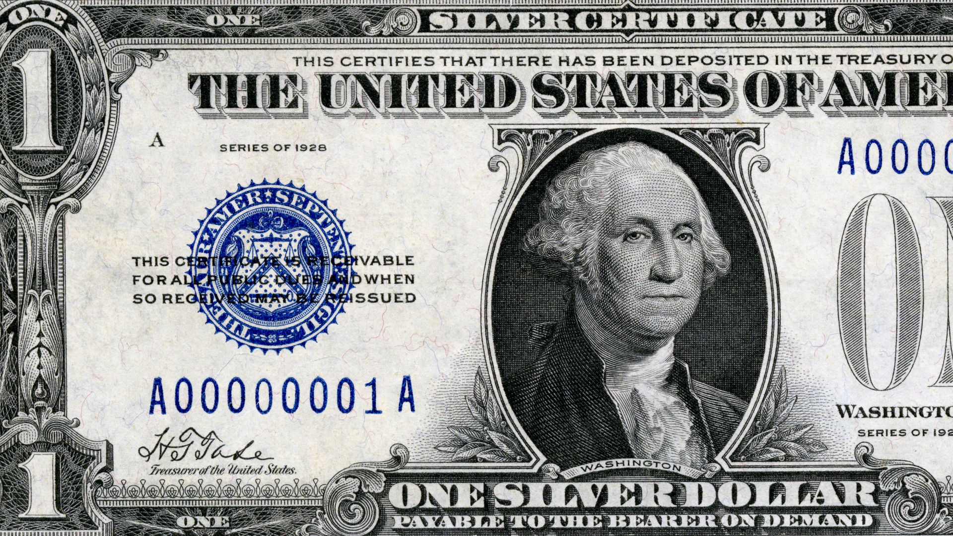 File:First Small Size Silver Certificate (face, 1928).jpg
