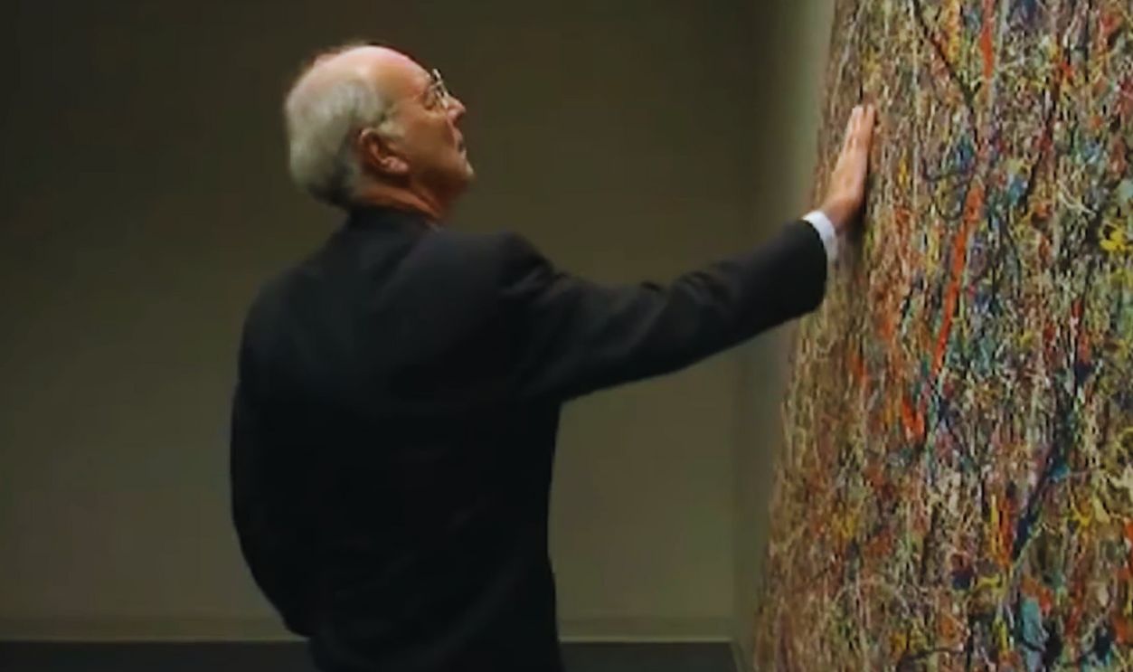 Screenshot from Who the $&% Is Jackson Pollock? (2006)