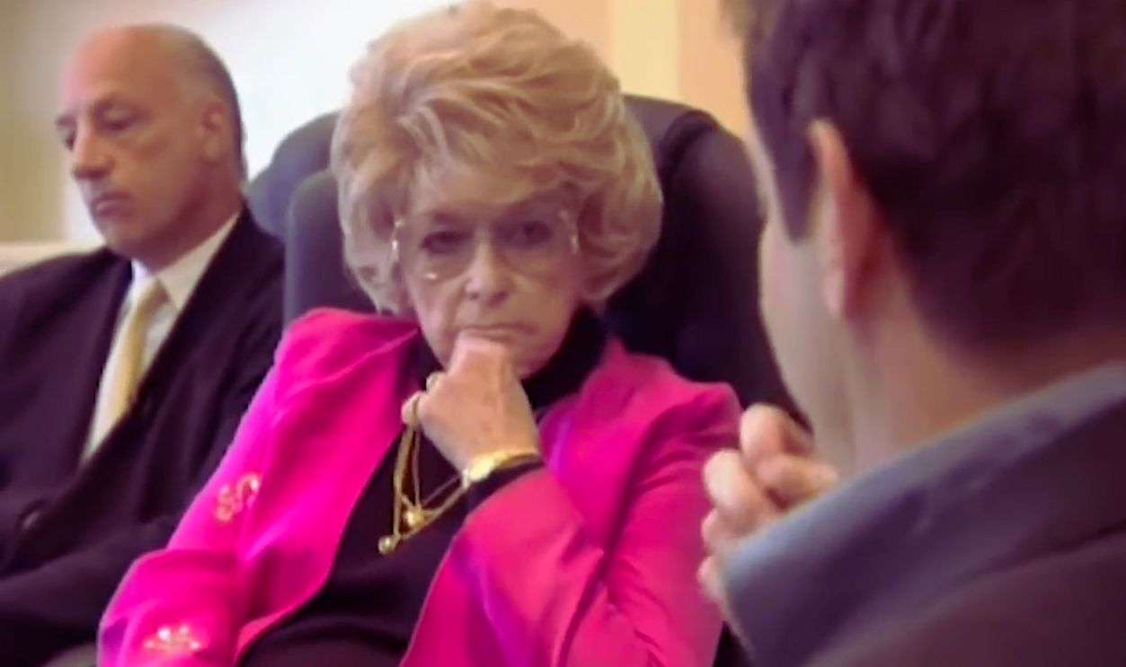 Screenshot from Who the $&% Is Jackson Pollock? (2006)