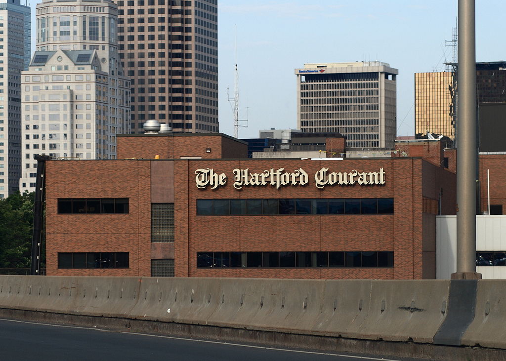 The Hartford Courant building in downtown Hartford