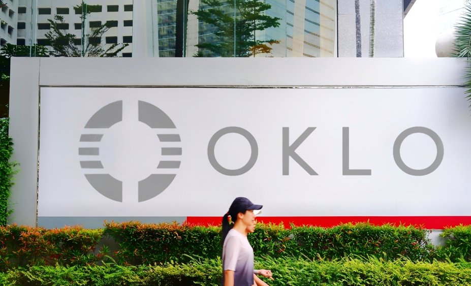 OKLO Inc. logo seen on billboard