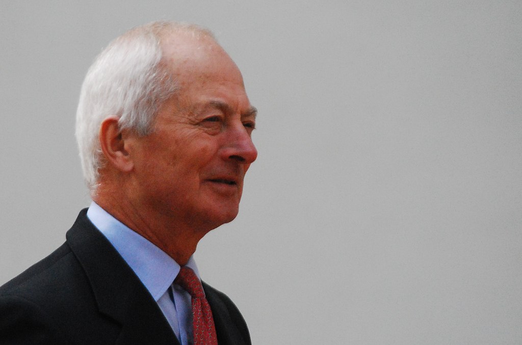 Hans-Adam II, Prince of Liechtenstein in suit