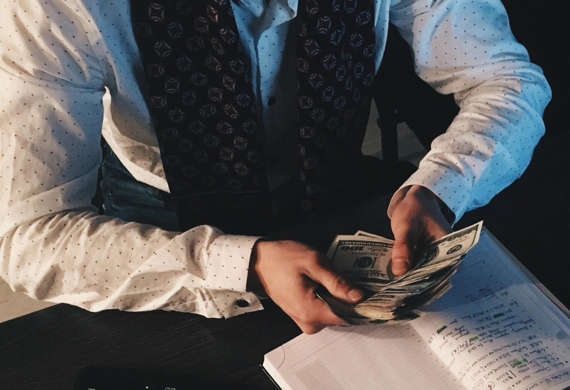 Accountant Counting Money