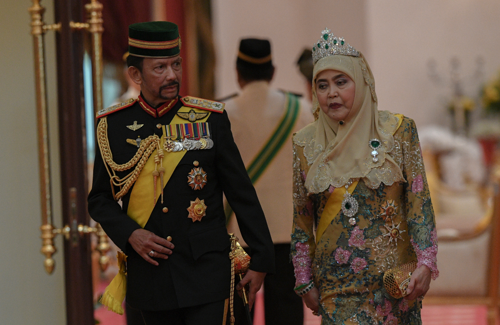 Brunei's Sultan Hassanal Bolkiah at coronation