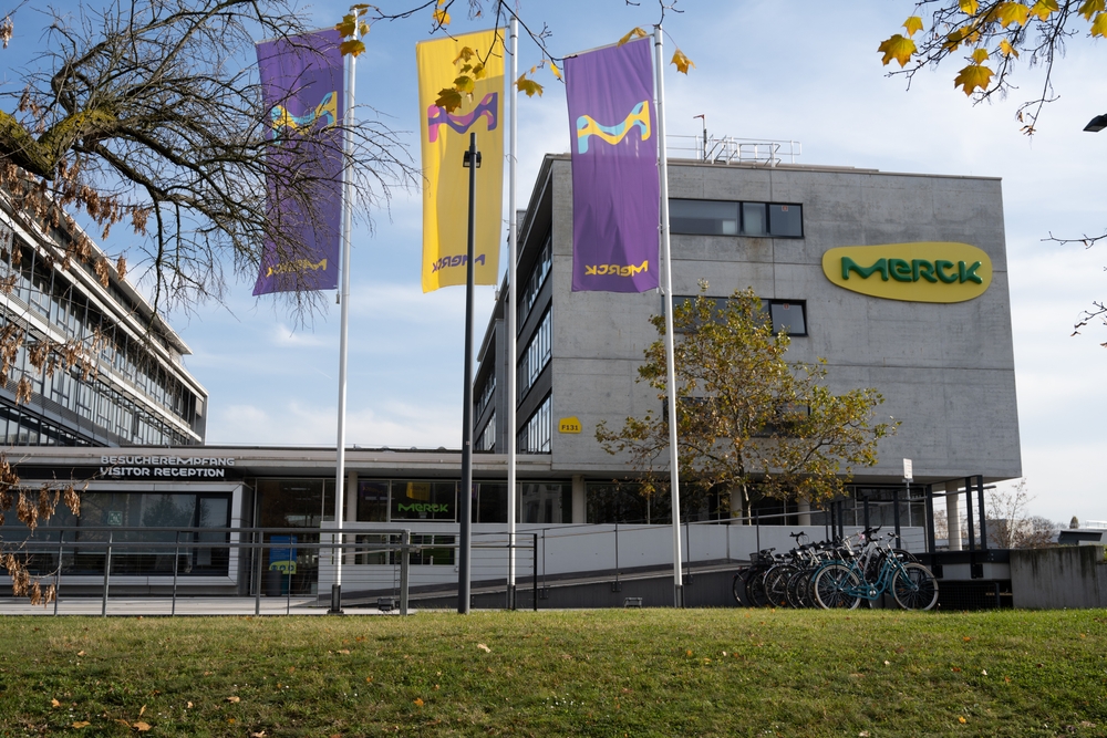 Headquarters of science and technology company Merck KGaA.