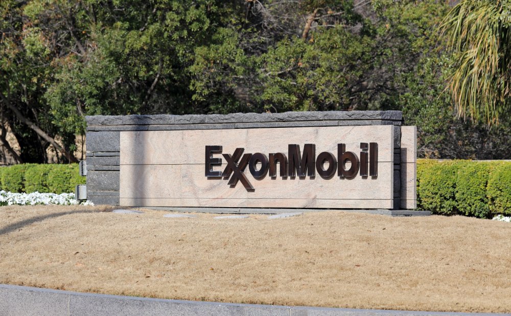 An entrance to the ExxonMobil world headquarters