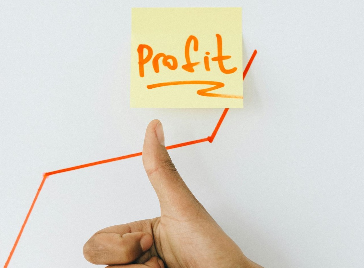 Person Holding Orange and White Paper - Profit