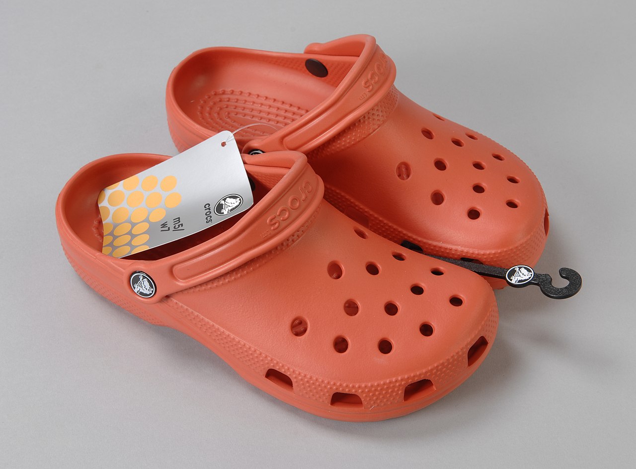 A pair of Crocs