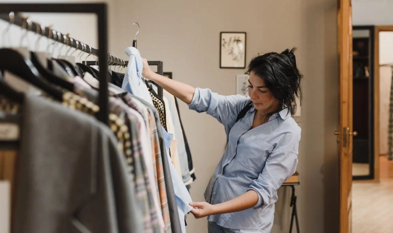 Woman doing shopping
