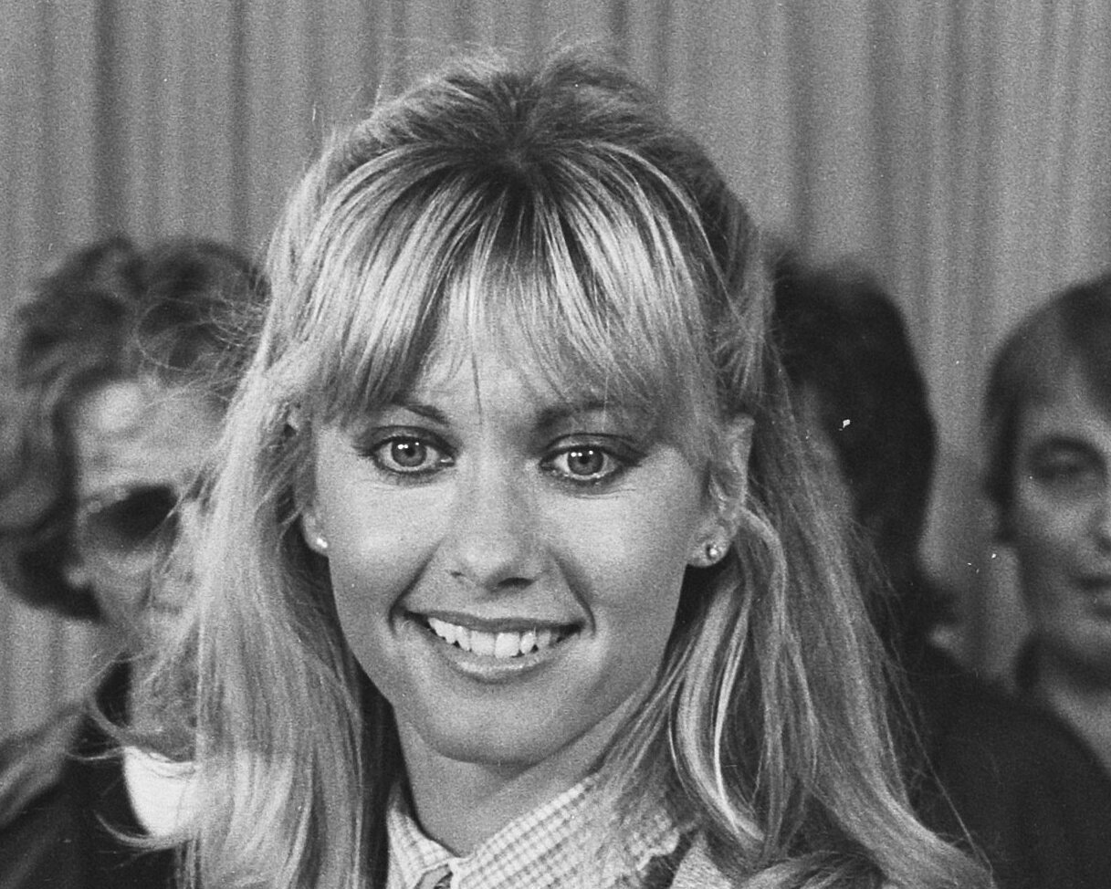 Singer Olivia Newton-John at Schiphol Airport