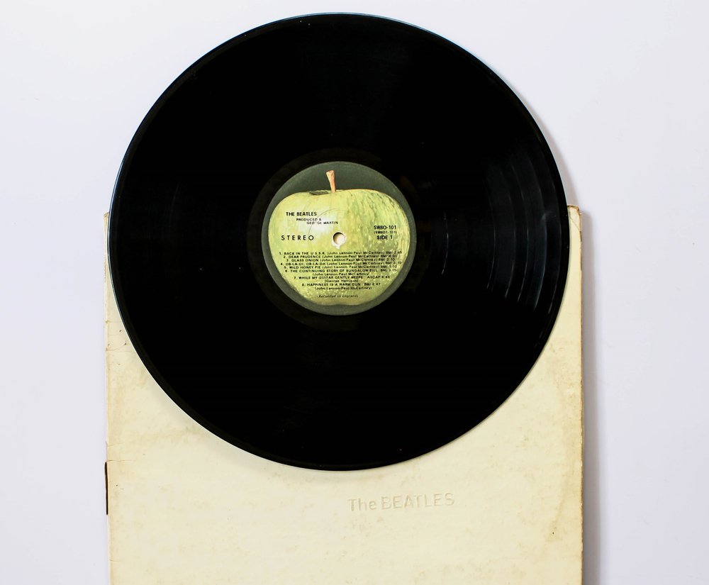 Photo of The Beatles, also known as the White Album