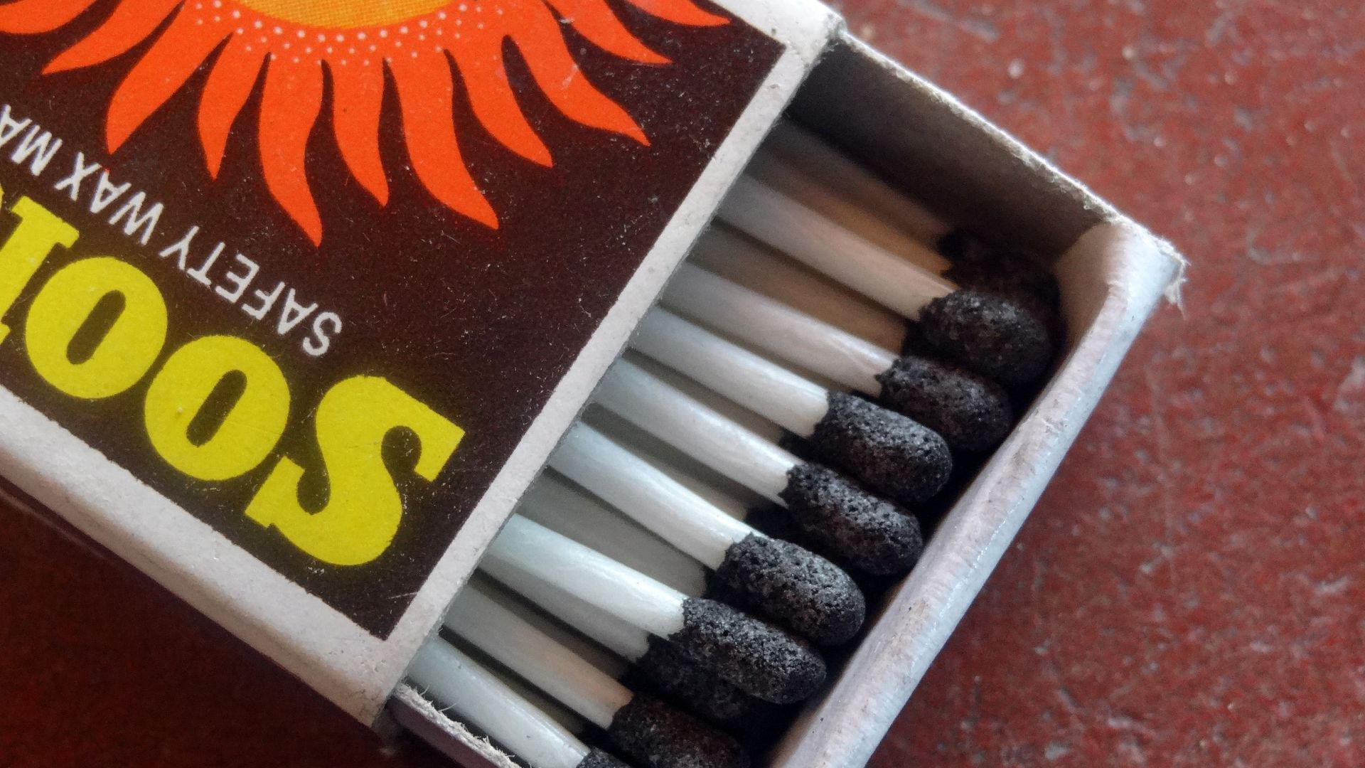 File:A safety wax match box and matches.JPG