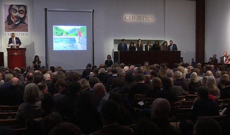 Portrait of an Artist (Pool with Two Figures) painting